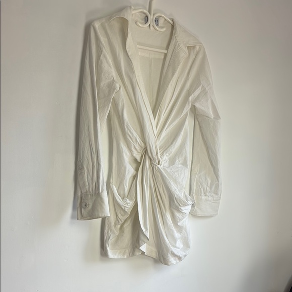 Lioness White Dress (linen feels material) size Small - Picture 4 of 8